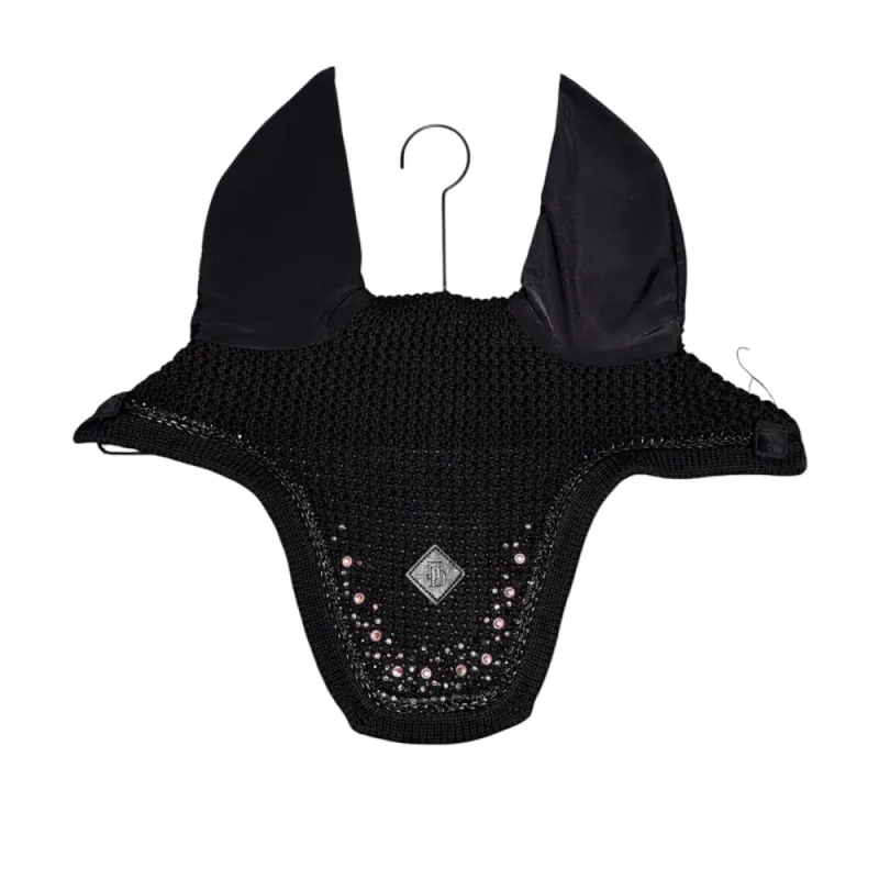 Estrelle Design Crystal fly bonnet black/pink