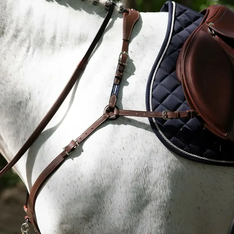 Antarès Precision Leather breastplate for double flap saddle
