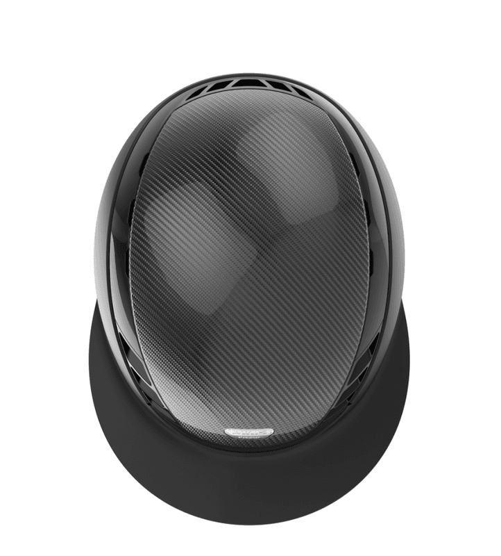 ABUS PIKEUR Airluxe Pure Carbon Style Long Visor - Sort