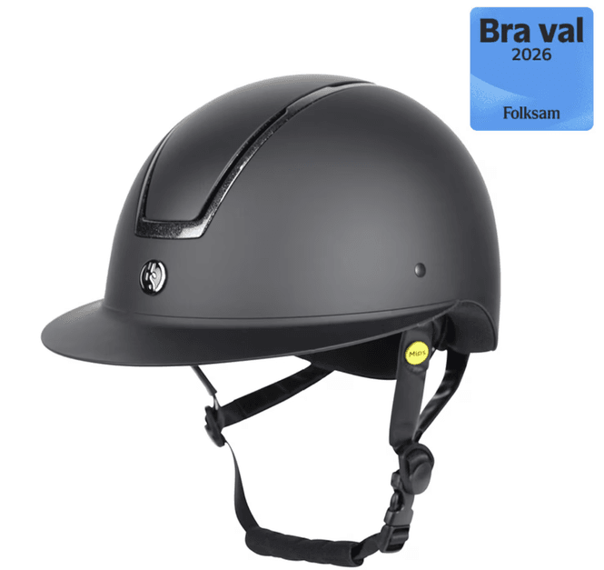 Hovedbilde Hansbo Ridehjelm MIPS Vision Matt Agat 