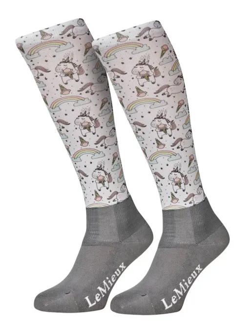 Hovedbilde LeMieux Unicorn Rainbows Footsie sokker 5 pk 