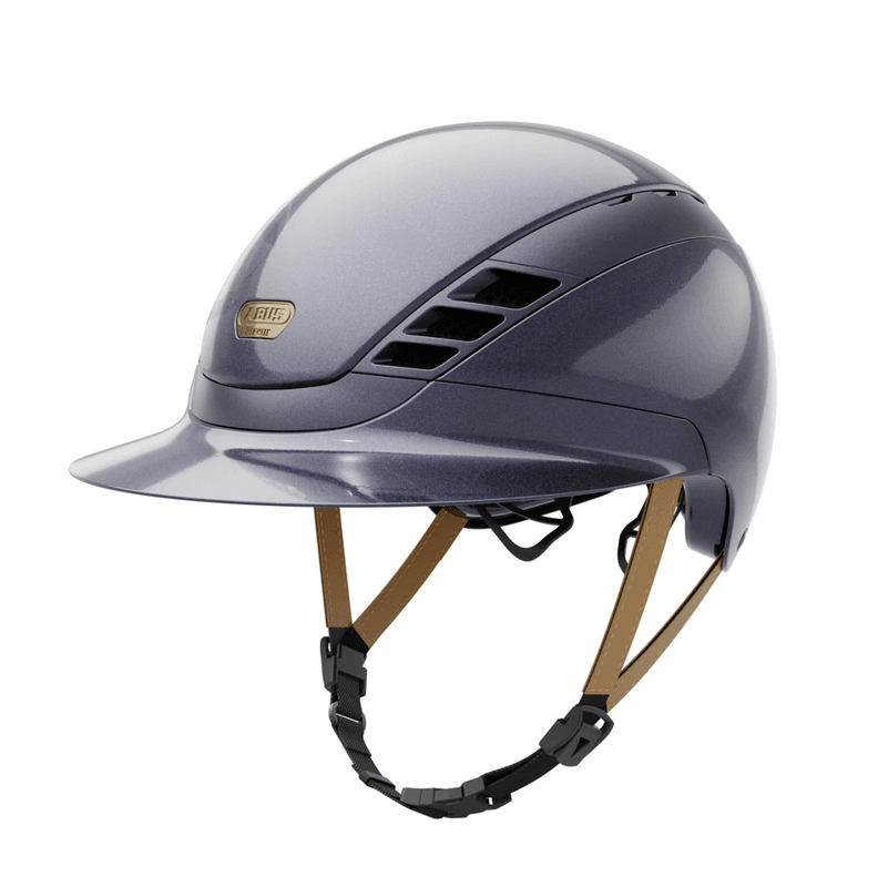 ABUS PIKEUR Airluxe Pure Long Visor Shiny - Metallic Ocean (Blå)